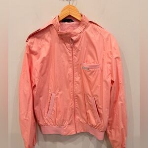 Members Only Pink Bomber Jacket Womens 44 Zip Front Lightweight‎ Like Never Worn